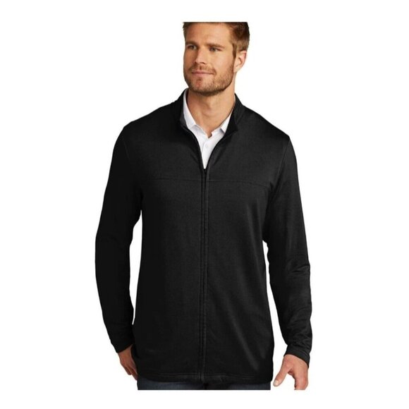 Travis Mathew Sweater Men's XL Newport Black Full Zip mock neck - Picture 2 of 6